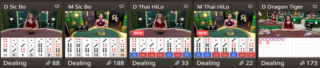 Live dealer at Betwinner